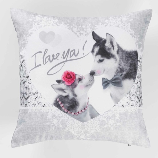 Housse de coussin modele dog anilove