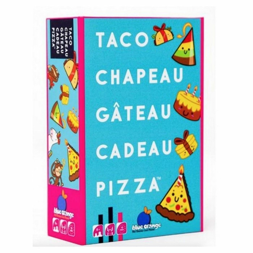 Jeu d'ambiance taco chapeau gâteau cadeau pizza