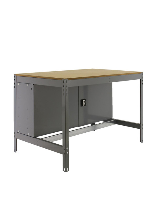 Etabli simonwork bt0 cabinet 1200 gris/bois gris/bois 842x1210x760 - simonrack