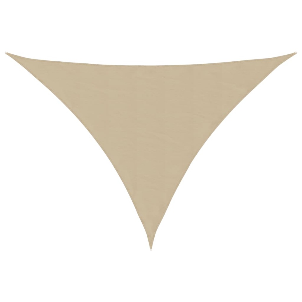 Voile de parasol tissu oxford triangulaire 5x6x6 m beige
