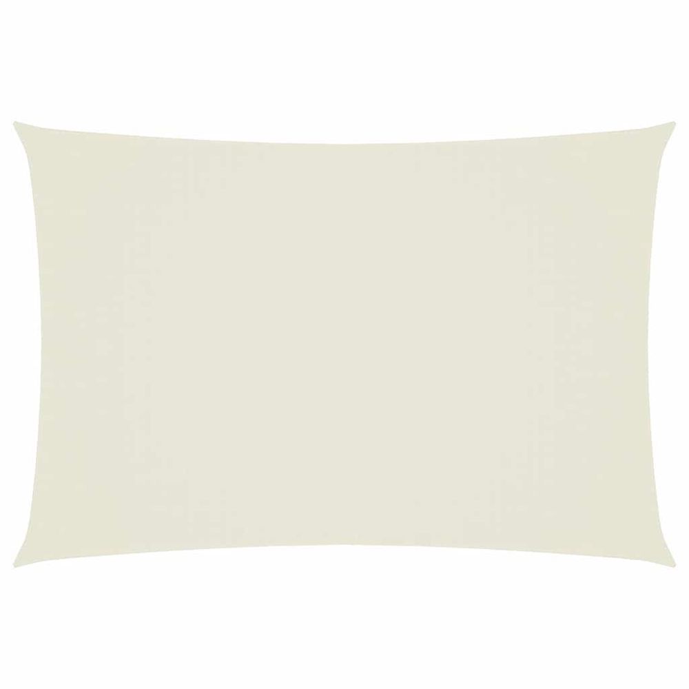 Voile de parasol tissu oxford rectangulaire 2,5x4,5 m crème