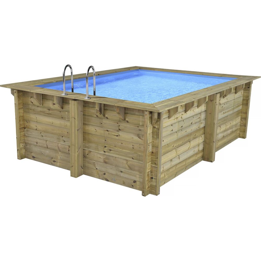 Piscine bois rectangle 