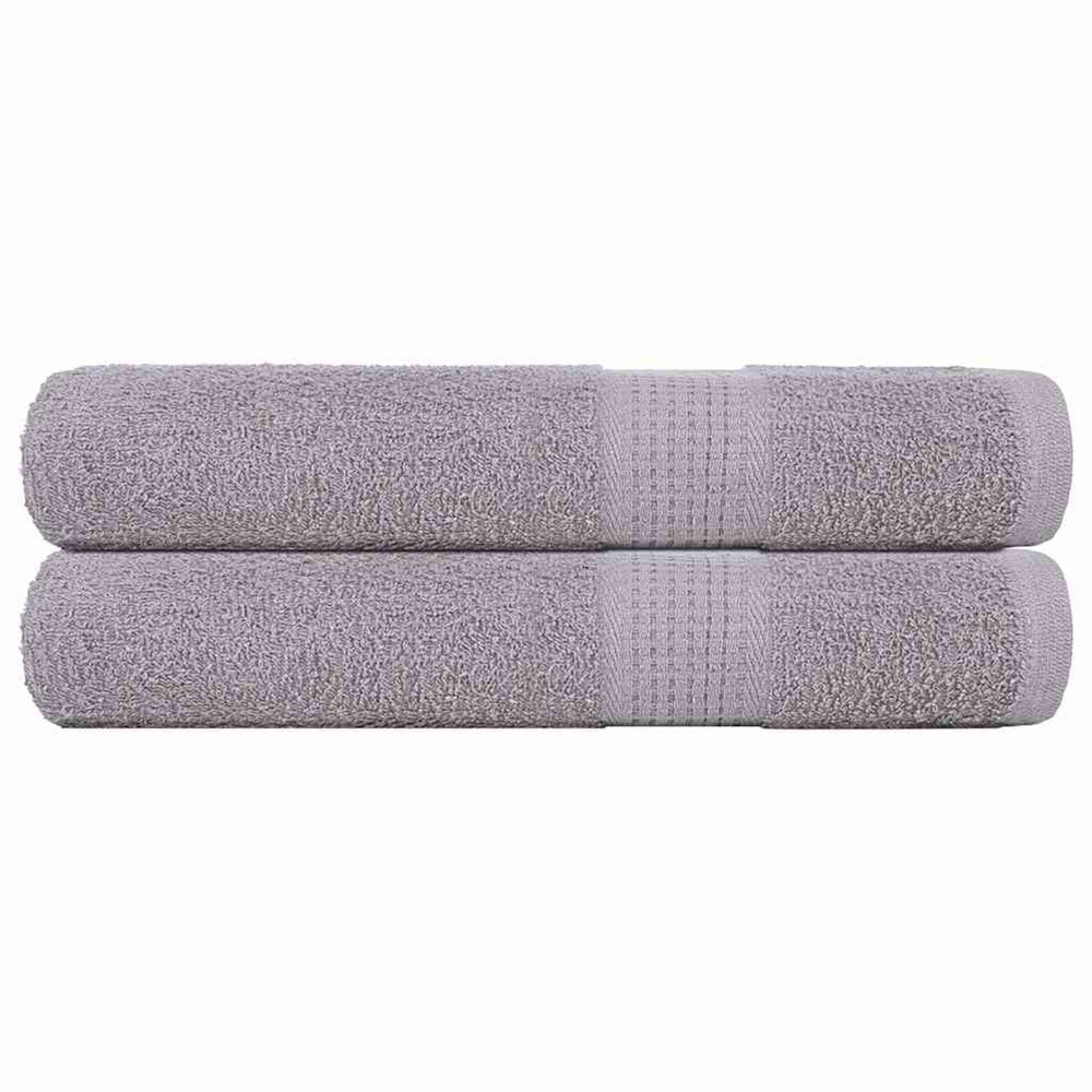 Serviettes de sauna frogn 2 pcs gris 80x200 cm 360 g/m²
