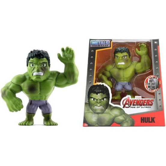 Figurine hulk en métal 15cm - marvel - collectionnez d'autres héros - pour enfants a partir de 8 ans