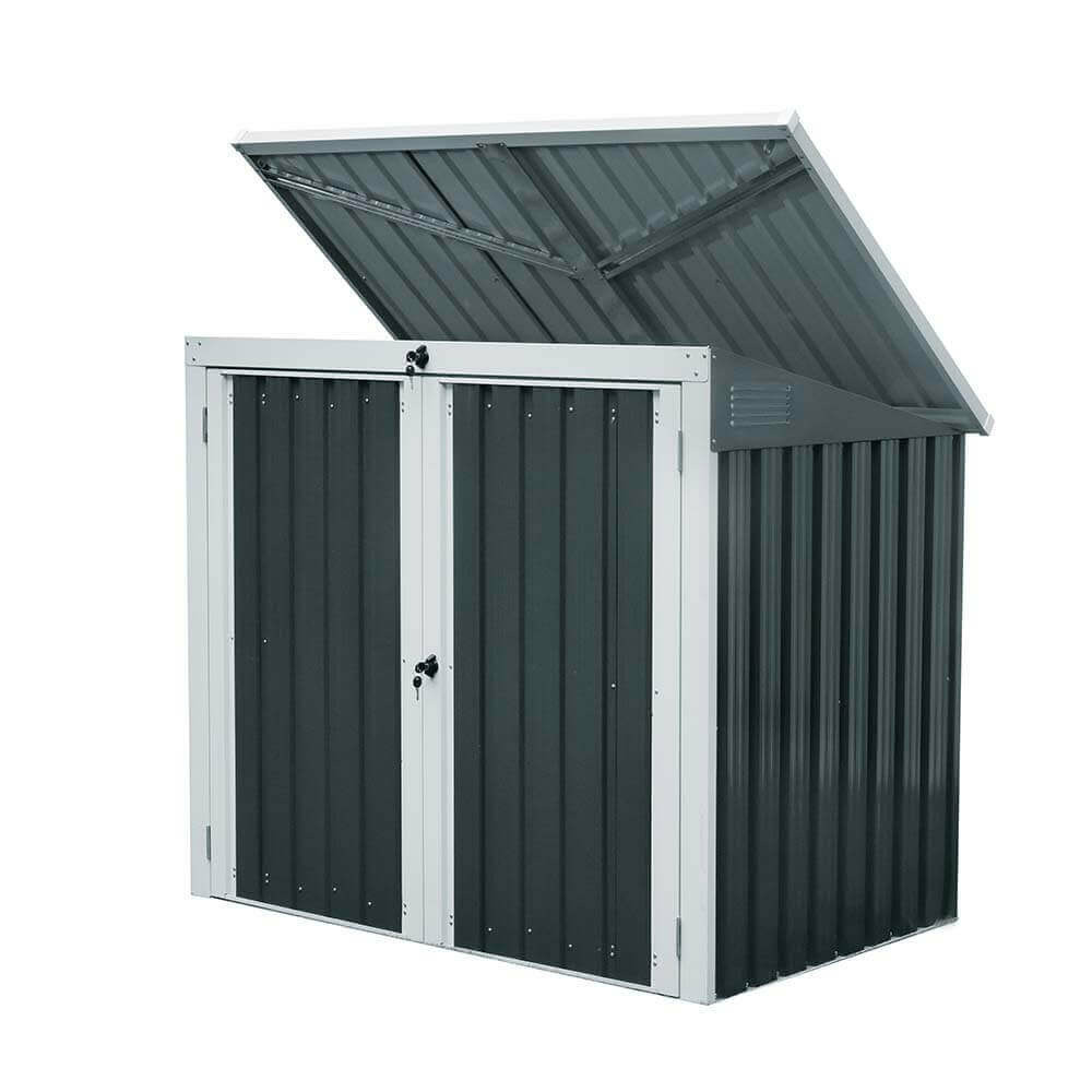 Home deluxe - abri pour poubelles basura m - dimensions 158 x 101 x 134 cm, surface 1,3 m² - pour 2x 240 l poubelles i abri pour