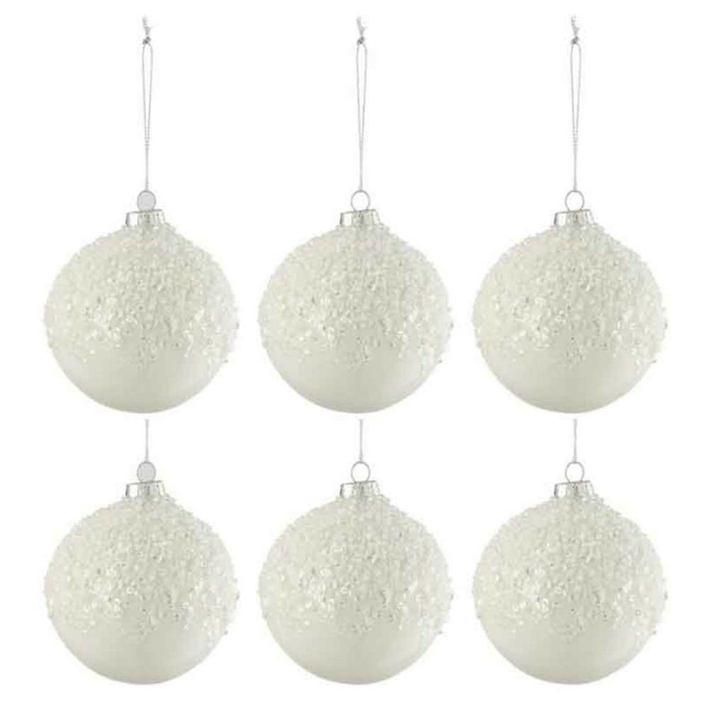 Lot de 6 boules de noël 