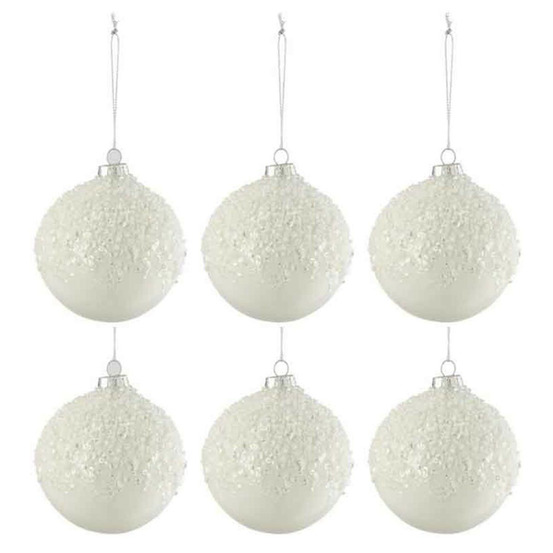 Lot de 6 boules de noël