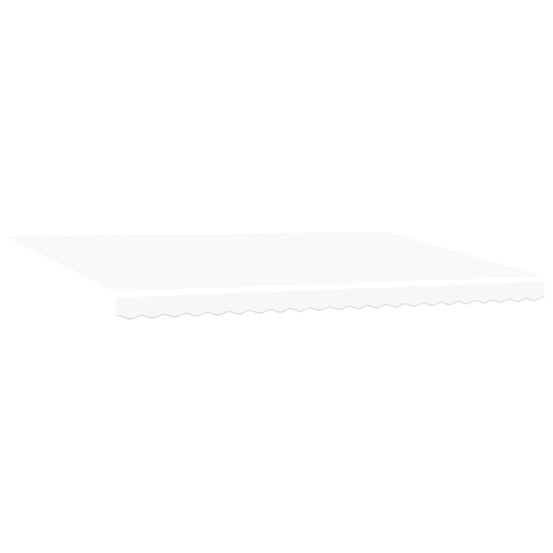 Auvent rétractable blanc 500 × 300 cm polyester et acier