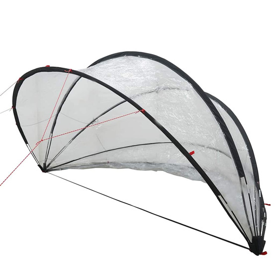 Dôme de piscine transparent 405 x 405 x 192 cm pvc