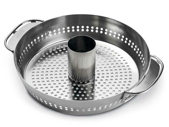 Plat de cuisson à volaille pour barbecue gourmet system