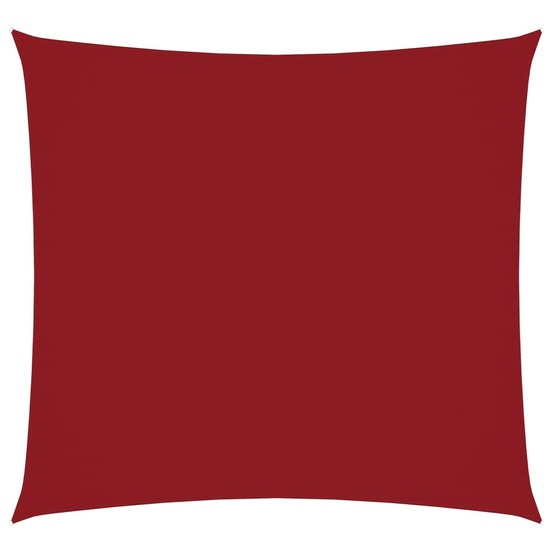 Voile de parasol tissu oxford carré 7x7 m rouge