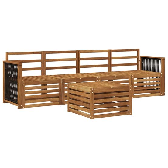 Ensemble de canapés d'extérieur 5 pc naturel