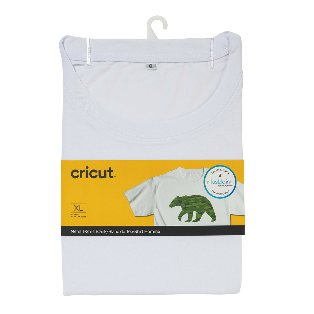 T-shirt homme à customiser blanc xl - cricut