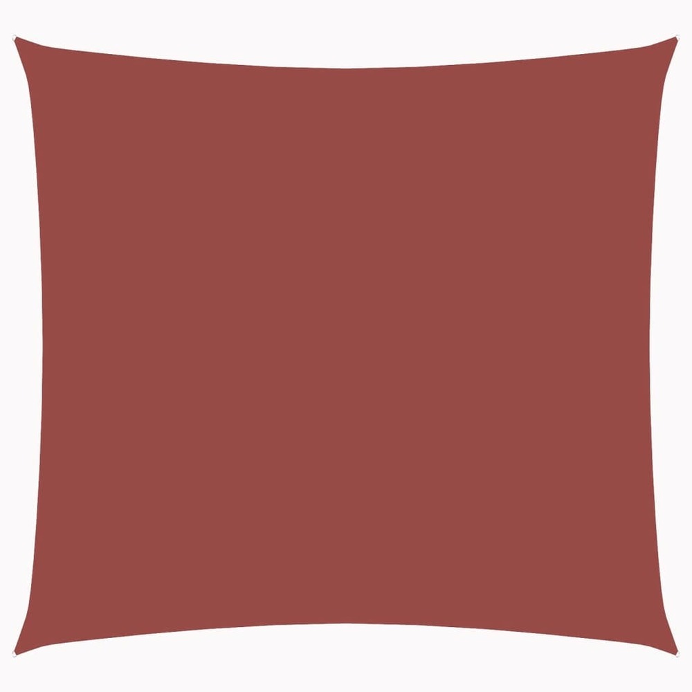 Voile de parasol tissu oxford carré 4x4 m terre cuite