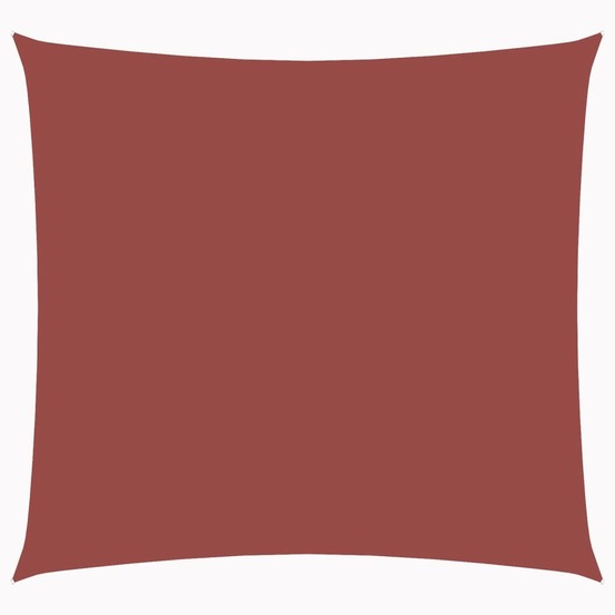 Voile de parasol tissu oxford carré 4x4 m terre cuite