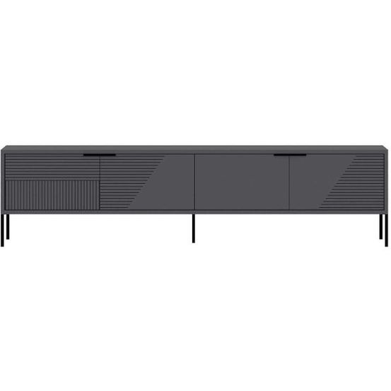 Meuble tv en aggloméré dore anthracite