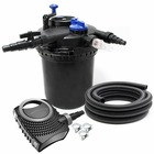 Kit set bassin 12000 litres 11 watts uvc pompe 8000 l/h tuyau 10 m kit de filtration