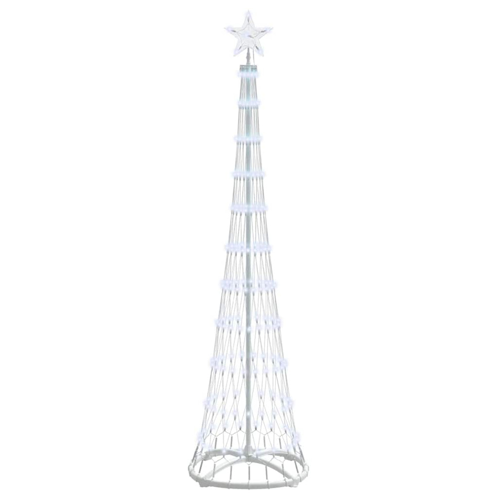 Arbre de noël led blanc froid 51 x 51 x 190 cm métal