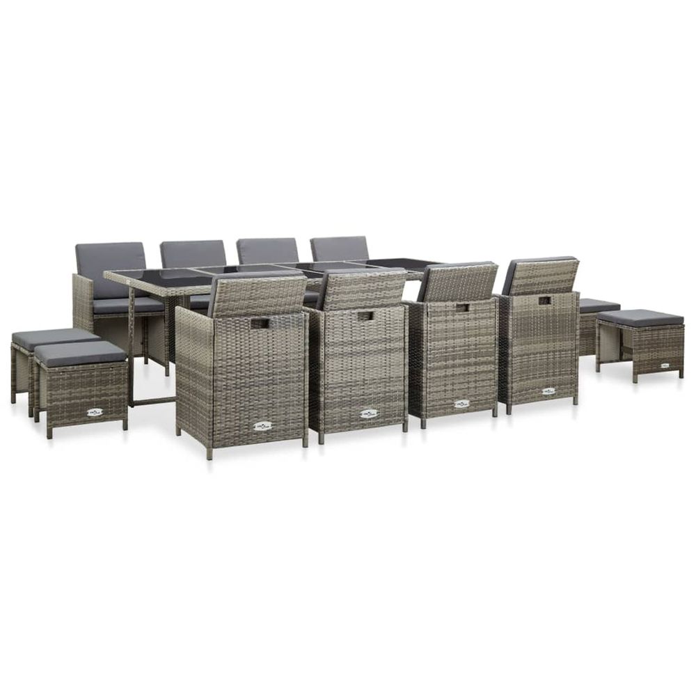 MOBILIER A DINER DE JARDIN 13P-(870053)