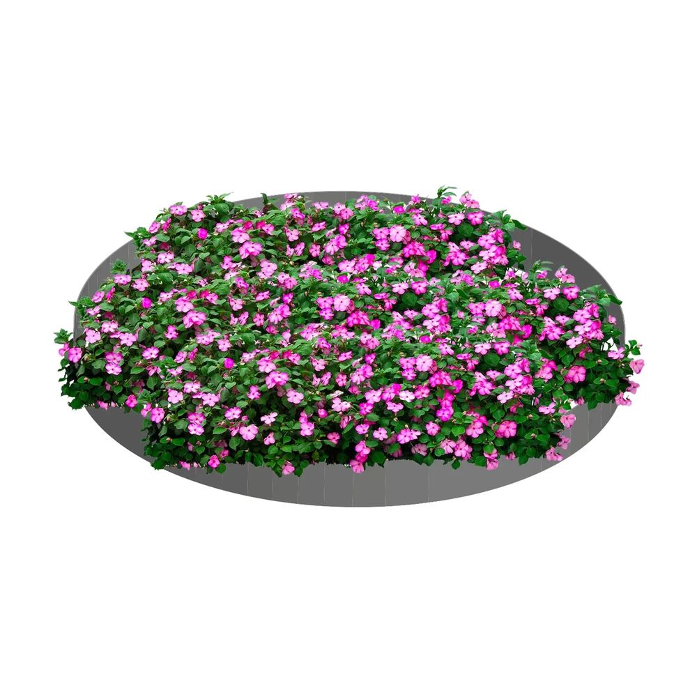 Parterre de fleurs [2 pcs: 120 x 13,5cm] | bordure jardin | bordures de jardin