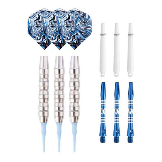 Jeu de 3 fléchettes à pointe plastique