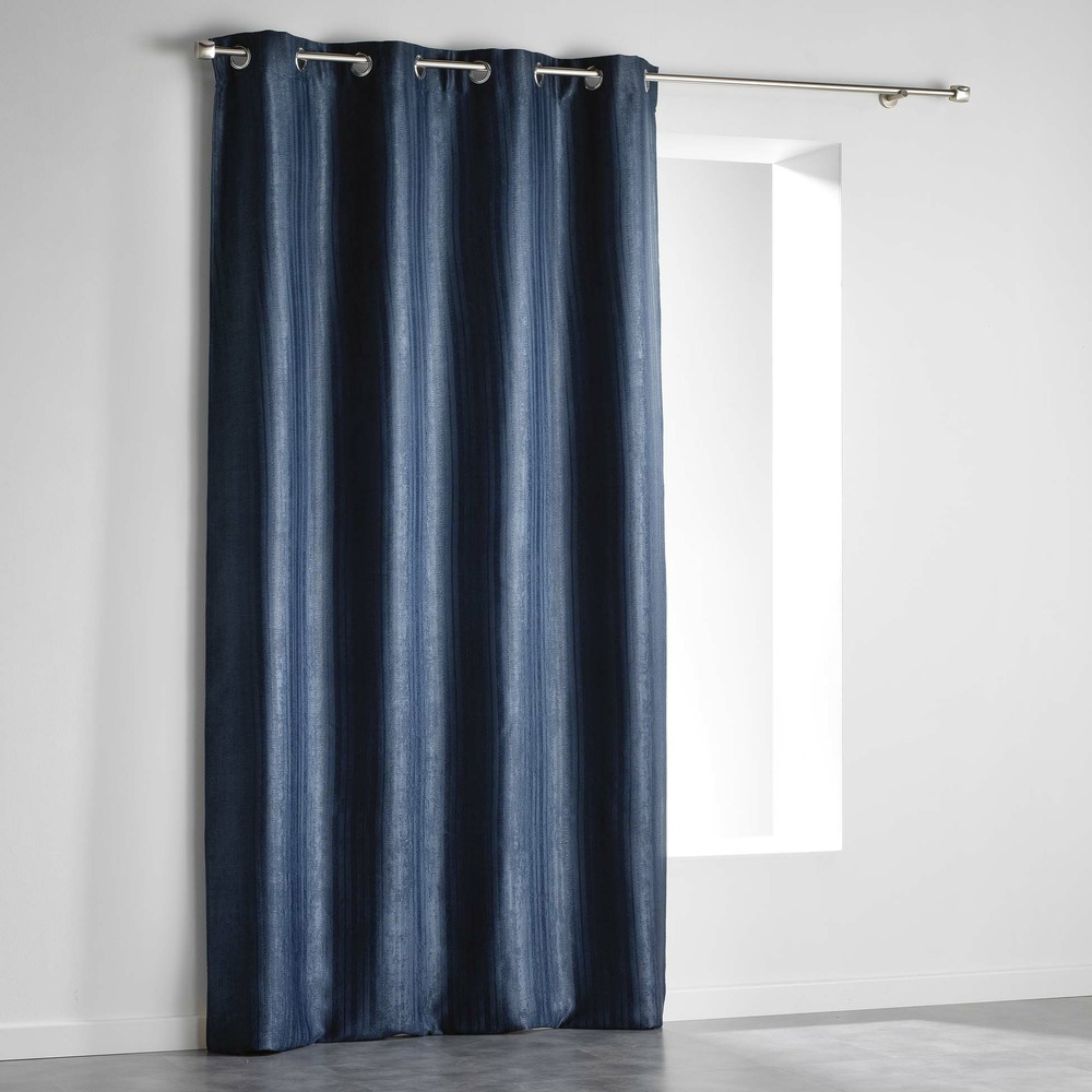 Rideau à oeillets 140x240cm paleo indigo