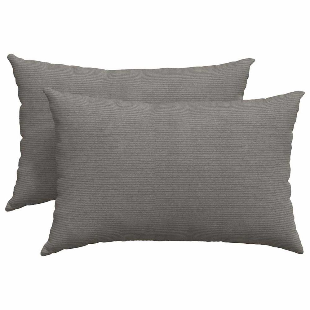 Coussins de canapé 2 pcs gris clair 60 x 40 cm
