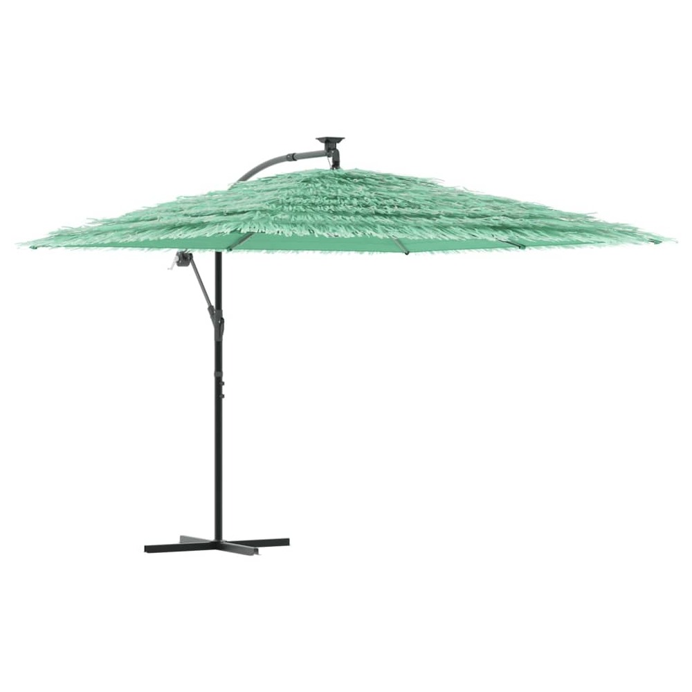 Parasol de jardin avec mât en acier vert 290x290x238 cm