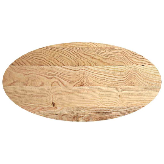 Dessus de table 120x60x4 cm bois de chêne massif ovale