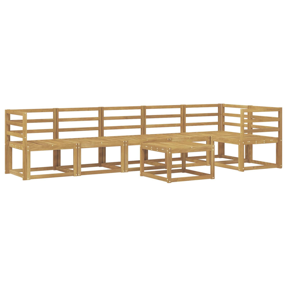 Ensemble de canapés d'extérieur 7 pcs blanc