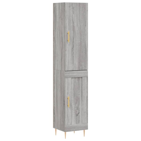 Buffet bahut commode armoire meuble de rangement organisateur cuisine salle de séjour salon haut sonoma 34,5 x 34 x 180 cm bo