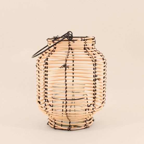 Lanterne en rotin 36cm, fatick
