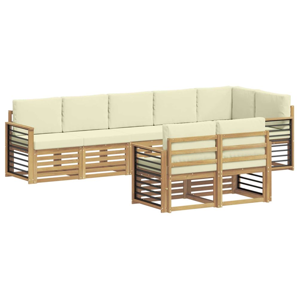 Ensemble de canapés d'extérieur 8 pc polyester