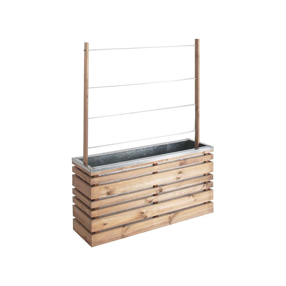 Bac à fleurs 110 litres lign z avec treillis