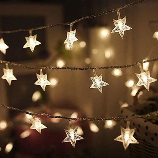Guirlande lumineuse - etoiles de noël - 1m50