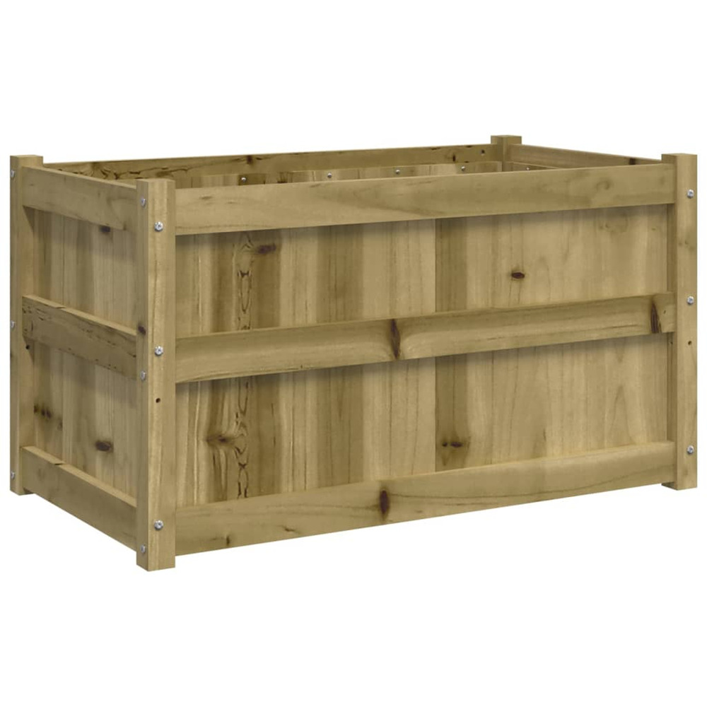 Jardinière d'extérieur d'extérieur 90x50x50 cm bois de pin imprégné