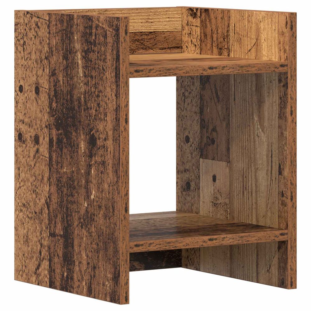 Support de plante bois ancien 30 x 30 x 40 cm bois d'ingénierie