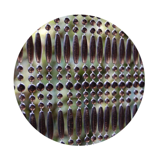 Rideau de porte en perles noires fréjus 100x230 cm