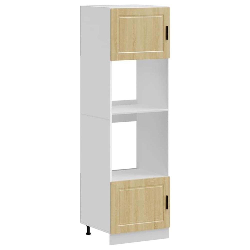 Armoires de four 2 pcs porto chêne sonoma bois d'ingénierie