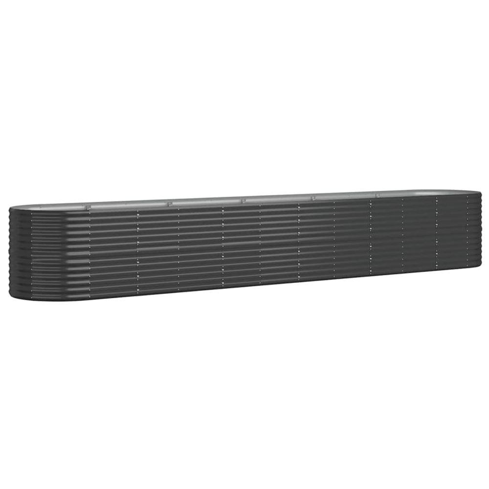 Lit surélevé de jardin acier galvanisé anthracite