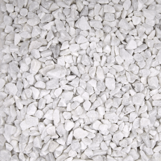 Gravier concassé marbre blanc 12/18 mm - big bag 1t (16 m²) - blanc