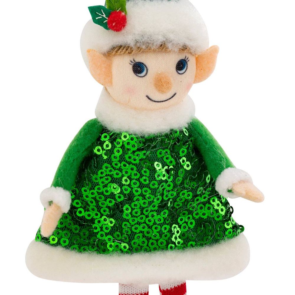 Sujet lutin h.20cm polyester assorti