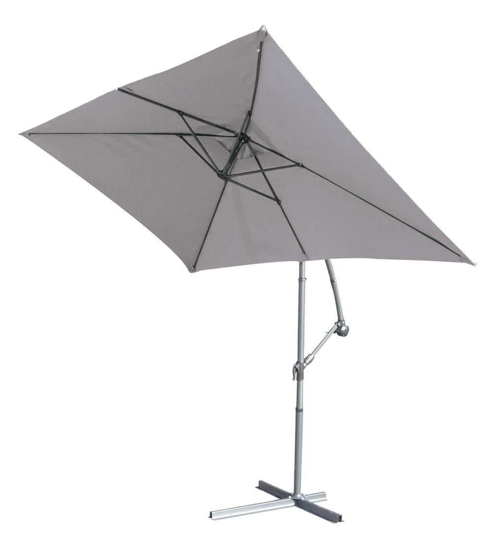Imagin' - parasol structure métal à pied déporté 3 x 2 m