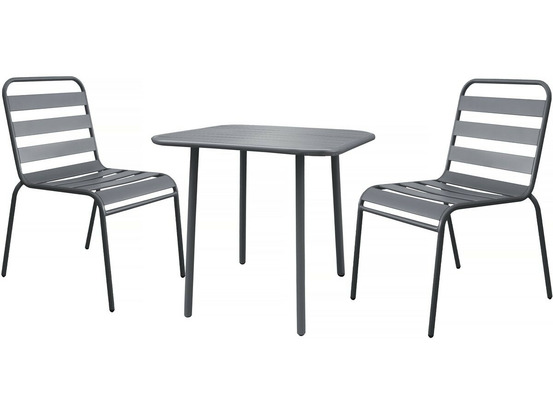 Salon de jardin repas en métal