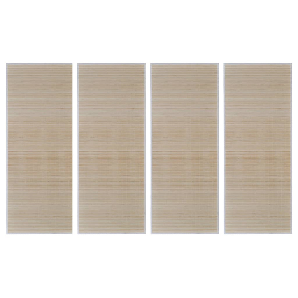 Tapis rectangulaires Bambou 4 pcs 120x180cm