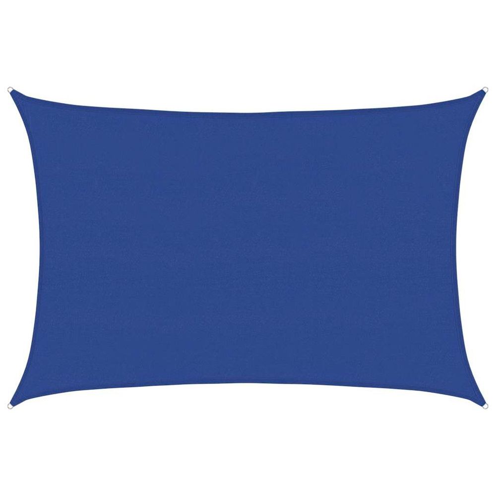 Voile d'ombrage 160 g/m² rectangulaire bleu 5x7 m pehd