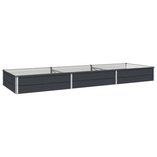 Jardin surélevé anthracite 240 x 80 x 24 cm