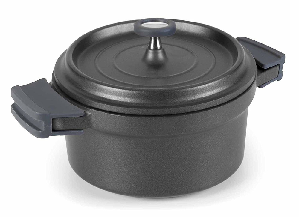 Cocotte ronde en fonte émaillée 20cm noir - 25921