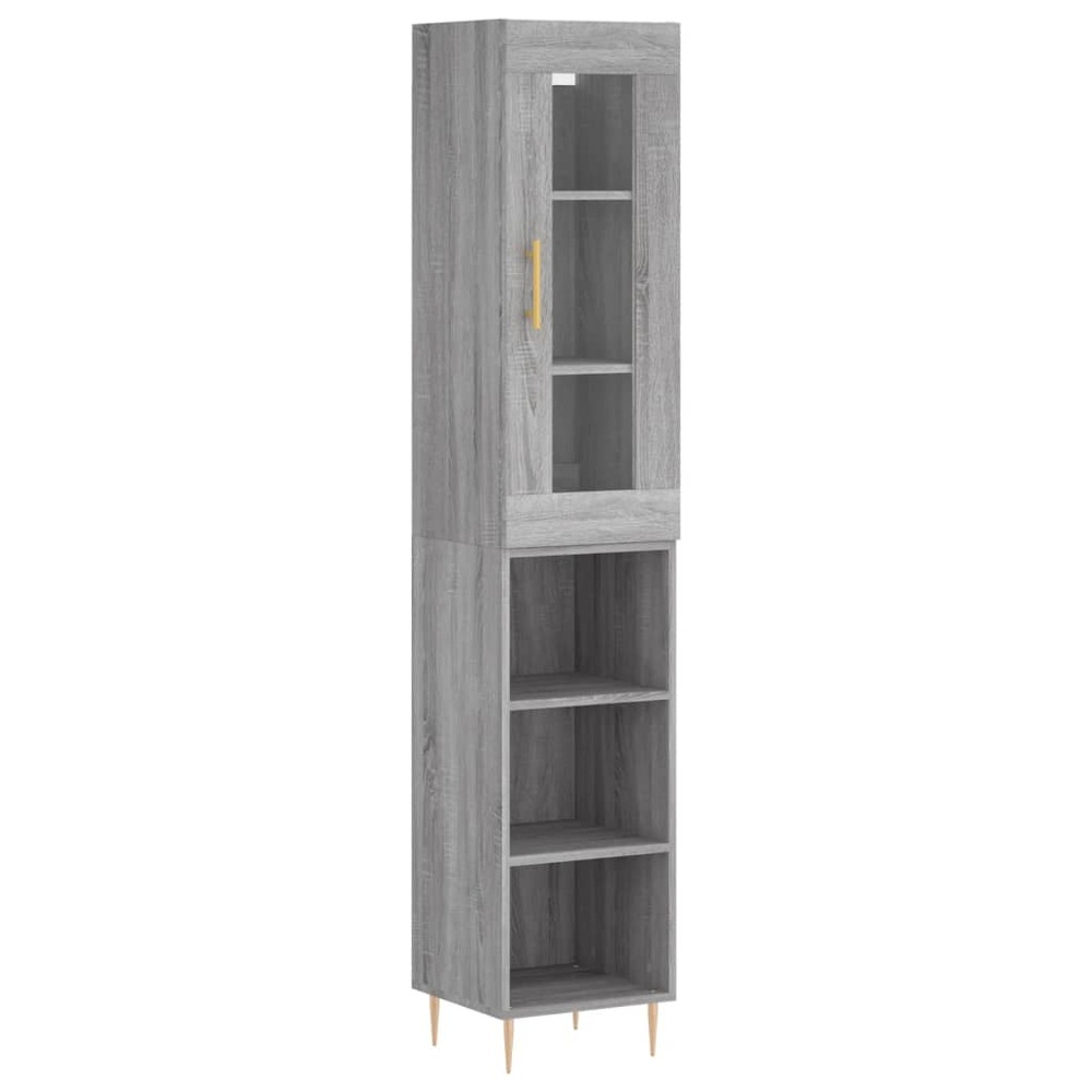 Buffet bahut commode armoire meuble de rangement organisateur cuisine salle de séjour salon haut sonoma 34,5 x 34 x 180 cm bo