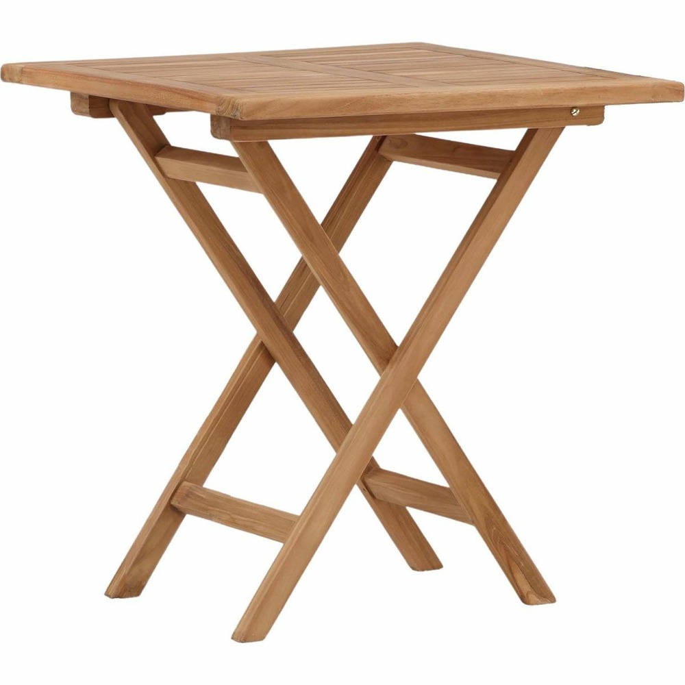 Table de jardin pliante en teck 70 x 70 cm kenya